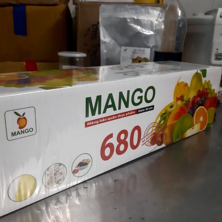 Màng thực phẩm 680 / 480,  bản 45cm, PVC, BAO BÌ VUI