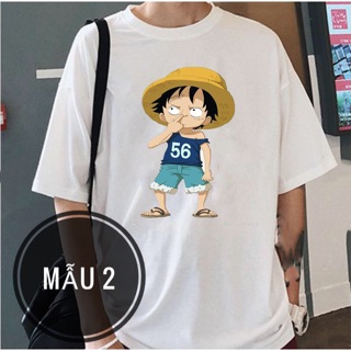 Áo thun Luffy mũ rơm 🚚 FREESHIP 🚚 Áo phông cotton tay lỡ hoạt hình One piece đảo hải tặc unisex nam nữ bận đều đẹp