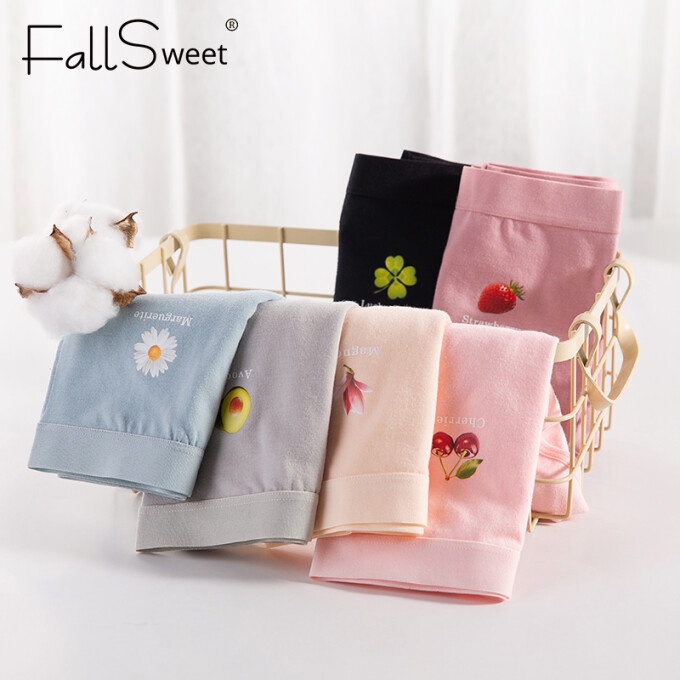 Ảnh Fallsweet 40-100kg Quần Lót cotton Lưng Cao size Lớn Dành Cho Nữ / size m-xxxl 4