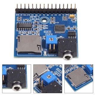 Dusur Mô-Đun Máy Nghe Nhạc mp3 dc 5v Kích Hoạt Giọng Nói sd tf + 2 Cổng