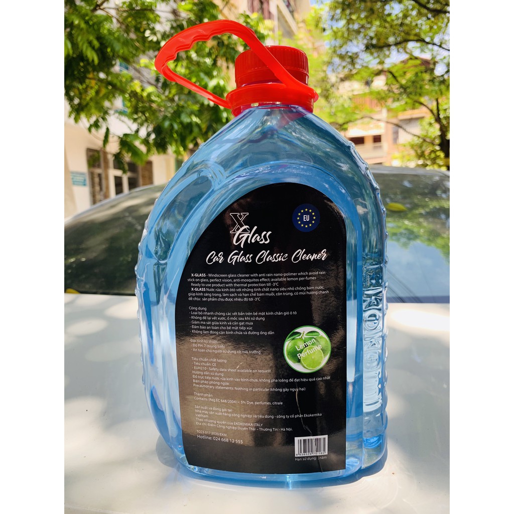 NƯỚC RỬA KÍNH Ô TÔ XGLASS CLASSIC THƯƠNG HIỆU EKOKEMIKA DUNG TÍCH 3.2L