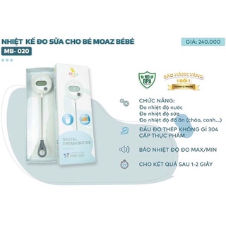 Nhiệt Kế Đo Sữa Moaz BéBé MB-020 Mẫu Mới Chính Hãng