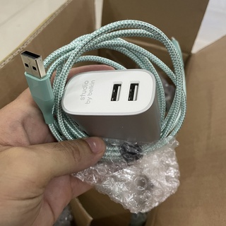 Bộ cốc và cáp sạc nhanh Belkin F8J230DQ 2 cổng max 24W (không box)