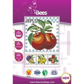 Mẫu thêu chữ thập củ quả nhỏ xinh
