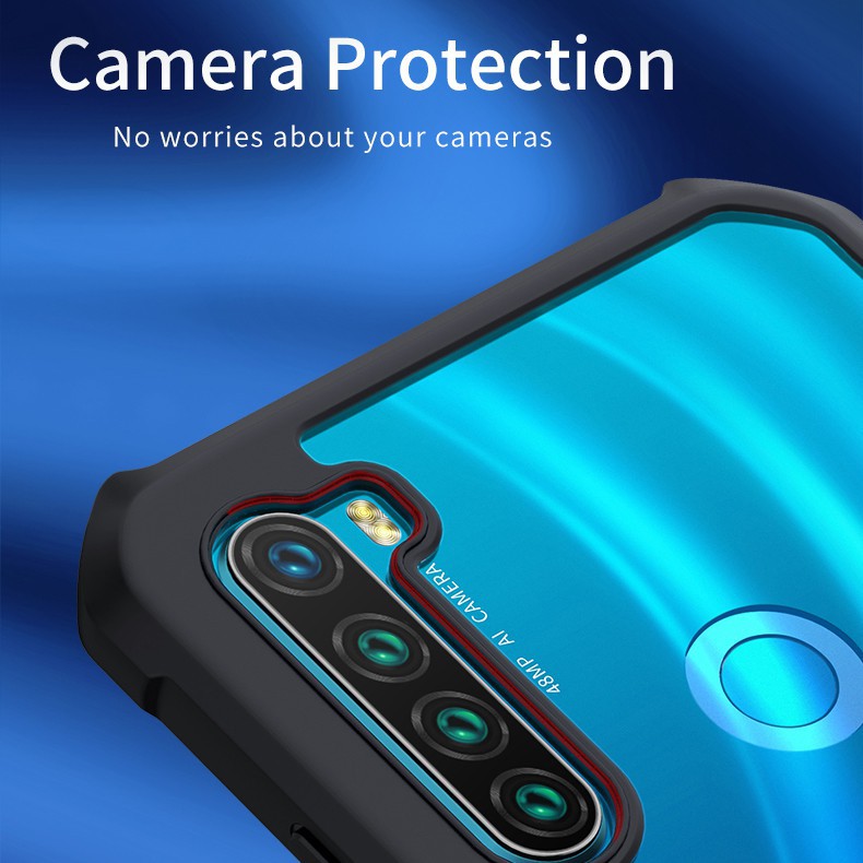 Ốp điện thoại acrylic trong suốt chống sốc cho Xiaomi Redmi Note 10 4G 5G 9 Pro Max 9S redmi note 8 Pro 7