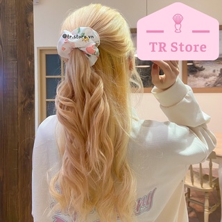 Scrunchies họa tiết mùa hè hoạt hình 1 lớp