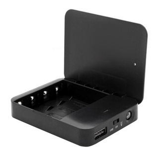 Bộ sạc pin ROOMYCO Hộp sạc nguồn 4 khe Sạc dự phòng