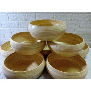 Combo 2 chậu ngâm chân bằng tre , kích thước 35cm*14cm