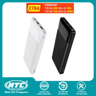 Sạc Dự Phòng Hoco J72 Easy travel 10000mAh 2 cổng Input/Output max 2A (Đen)