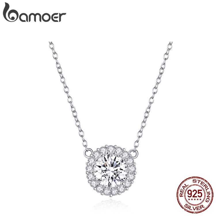 Dây chuyền Bamoer SCN345 bạc 925 làm quà tặng kỷ niệm hợp thời trang cho nữ
