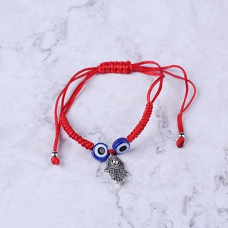 Flgo Thổ Nhĩ Kỳ cho Evil Eye để bảo vệ Vòng tay dây màu đỏ bện có thể điều chỉnh cho Mal