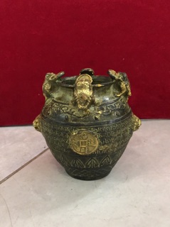 Hũ Cóc Tiền Phong thuỷ Hũ Tài Lộc vật phẩm phong thuỷ bằng đồng