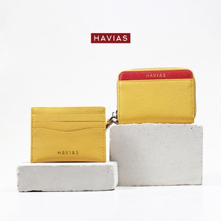 VERSA & PIE HAVIAS ví mini nhỏ gọn trẻ trung da bò thật Saffiano Ý 100%