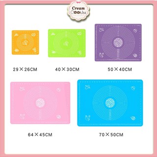 Tấm lót nhào bột/Thảm lót nướng, nhào bột, cán bột bằng silicon 45*65cm-50*40cm-40*30cm
