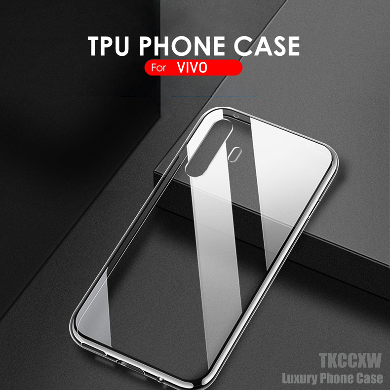Ốp điện thoại tpu mềm trong suốt cho Vivo X30 X27 X50 Pro + X23 X21 Ud X21I X20 X9 X9S Plus
