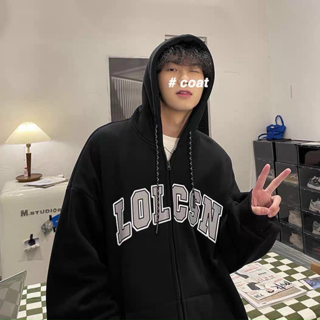 (HCM) ÁO KHOÁC NỈ HODDIES FORM RỘNG CÓ MŨ TRÙM ĐẦU - THỜI TRANG PHONG CÁCH HÀN QUỐC SIÊU HOT HIYU FASHION