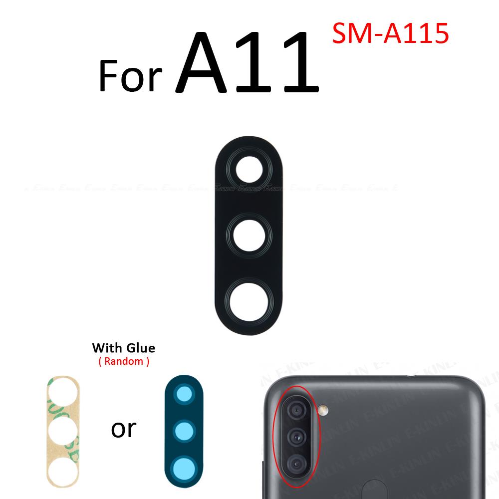 2 Cái\ lốc Phía Sau Camera Kính Ống Kính Có Keo Dán Cho Samsung Galaxy A01 Core A11 A31 A51 A71 5G 4G Thay Thế Các Bộ Phận