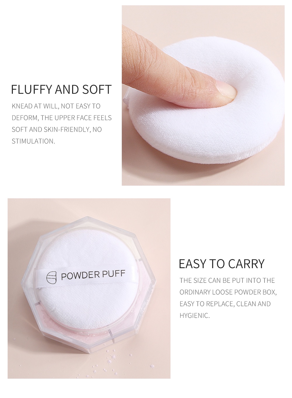 Mô tả MAANGE Bộ 6 Bông Mút Trang Điểm Dụng Ướt & Khô Chuyên Nghiệp Tròn 30g - 7