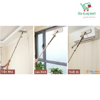 Cây Lau Nhà Thông Minh Tự Vắt Spin Mod Xoay 360 Độ Nhẹ Nhàng,  Chổi Lau Sạch Bụi Bẩn Dễ Dàng Sử Dụng Tặng Kèm 1 Bông Lau