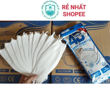 [Chính hãng] Khẩu trang 4D Famapro (KF94) túi Zip 10 cái khẩu trang chính hãng Famapro