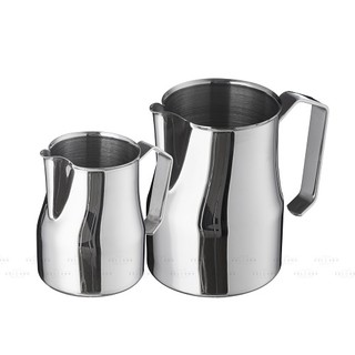 Volcano Ca đánh sữa Motta màu bạc Inox 304 mũi tròn