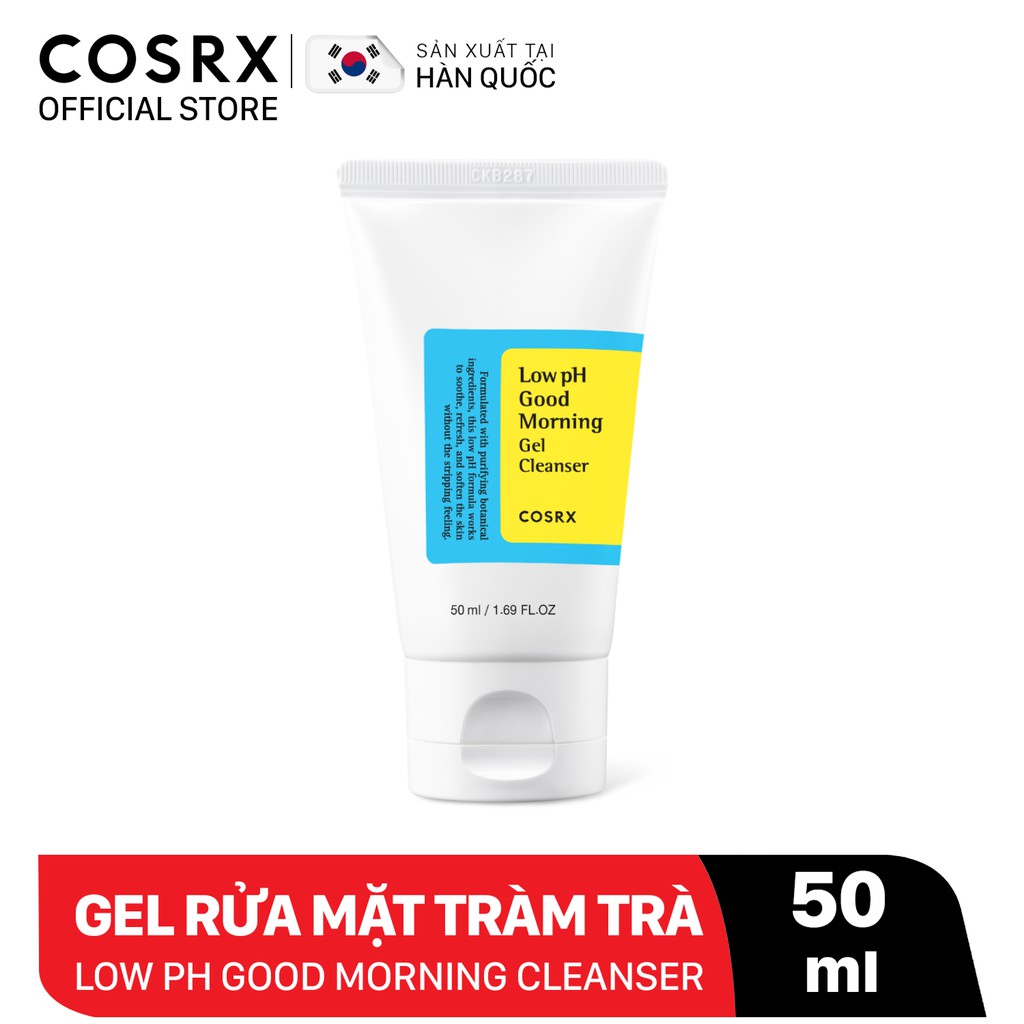 Ảnh Gel Rửa Mặt Tràm Trà, 0.5% BHA COSRX Low pH Good Morning Gel Cleanser 50ml 2