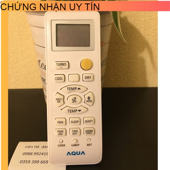 Điều khiển điều hòa Aqua có nút TURBO - Tặng kèm pin - Remote máy lạnh Aqua có TURBO
