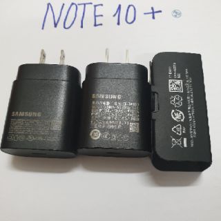 Bộ Sạc Cáp Samsung Note10 Note10+ Chính Hãng, Màu Đen,Bản Chân Dẹt Châu Âu, Mỹ