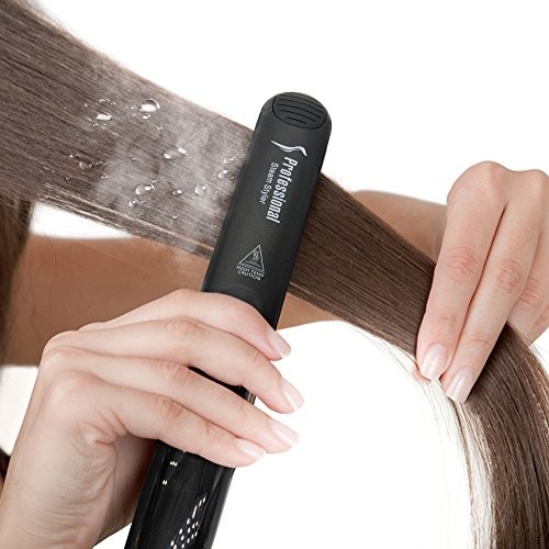 Máy duỗi tóc hơi nước chuyên nghiệp Máy duỗi tóc bằng gốm hơi tóc bằng sắt phẳng Đường may tóc Máy uốn tóc Dụng cụ tạo kiểu tóc