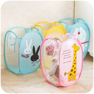Sọt Vải Đựng Đồ HỌA TIẾT Gấp Gọn - Giỏ Đựng Quần Áo - Đựng Đồ Chơi Cho Bé