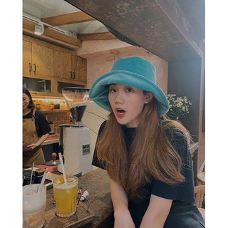 Mũ Nón Bucket Nhung Vành Rộng _ Lollipop Hat KoiKooi