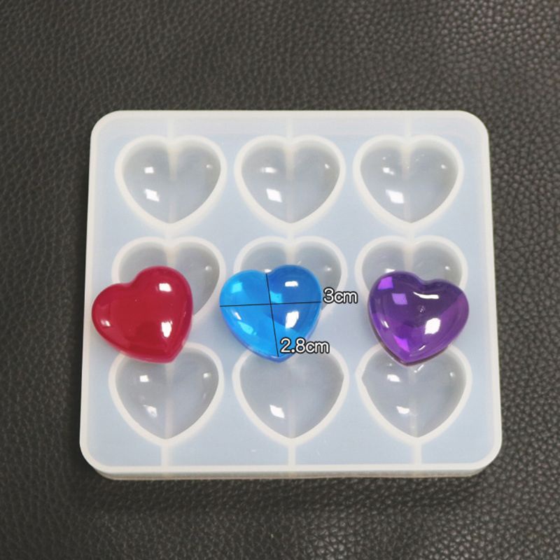 KIKIN Valentine Trái Tim Tình Yêu Khuôn Silicon Kẹo Chocolate Fudge Khuôn Món Tráng Miệng Khuôn Đất Sét Nhựa Thạch Cao Khuôn Tái Sử Dụng Không st