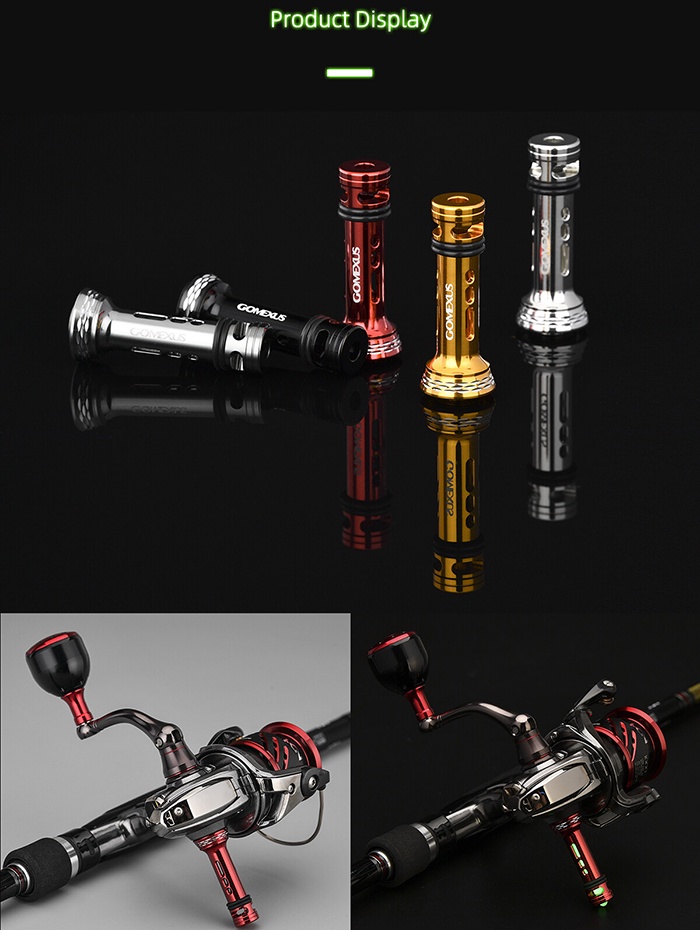Mô tả Trục tay cầm GOMEXUS Emeraldas Spheros chống rơi để câu cá mực ban đêm cho máy câu Shimano Daiwa R4 - 3