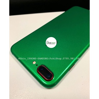 Tấm dán Skin Xanh lá Bóng Dành cho 5 6 7 6plus 7plus 8plus X XR XSMAX 11 PRO MAX 12 PRO MAX