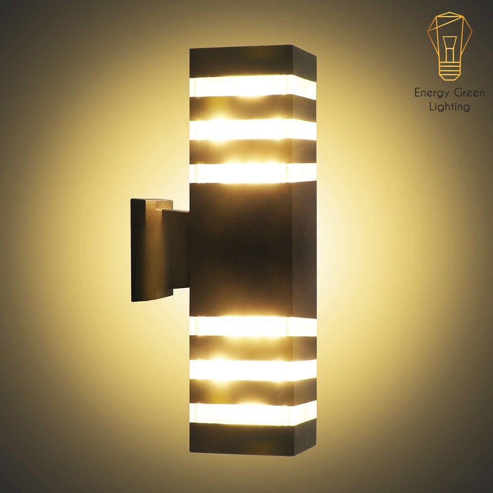 Ảnh Đèn tường Atimol 2 Đầu Đui Energy Green Lighting E27 3358/2 Decor Vintage trụ cổng cột nhà chiếu sáng  3 Vạch Kẻ Mỗi Đầu 2