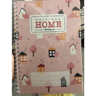 Sổ lò xo bìa bồi cao cấp Home A4 Hải Tiến (200, 300 trang)