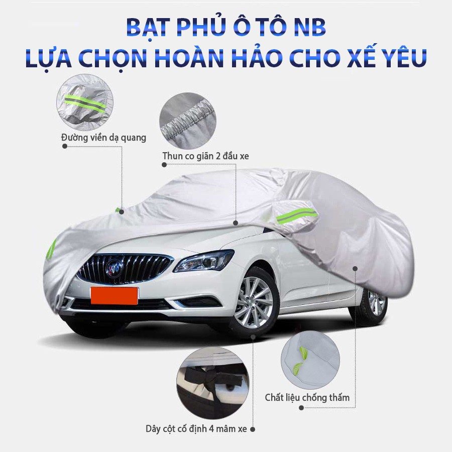 Bạt Phủ Ô Tô NB 4 Chỗ Size L Chống Thấm Nước