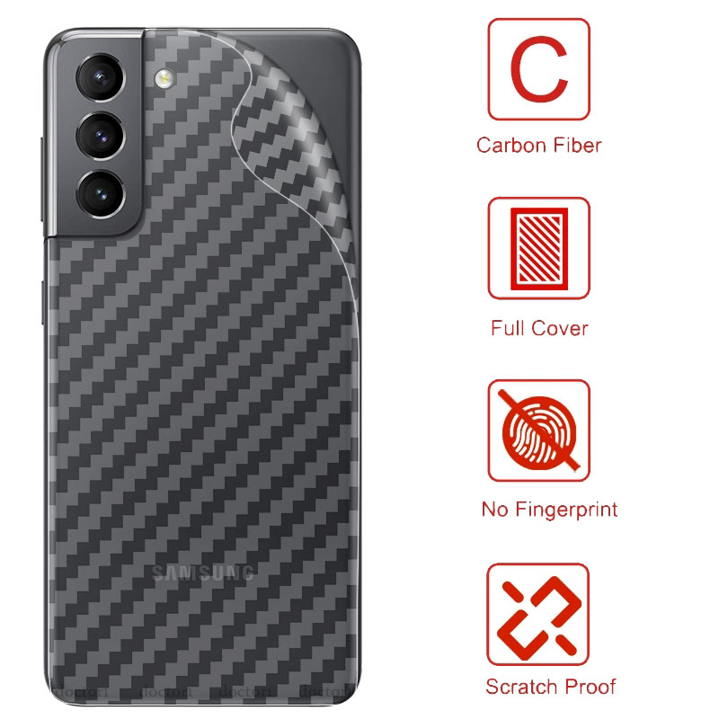 Miếng Dán Mặt Sau Điện Thoại Bằng Sợi Carbon 3d Cho Samsung Galaxy ss S22 S21 S20 Ultra FE S10 S9 Plus Lite 5G S21+ S22+ 4G 5G