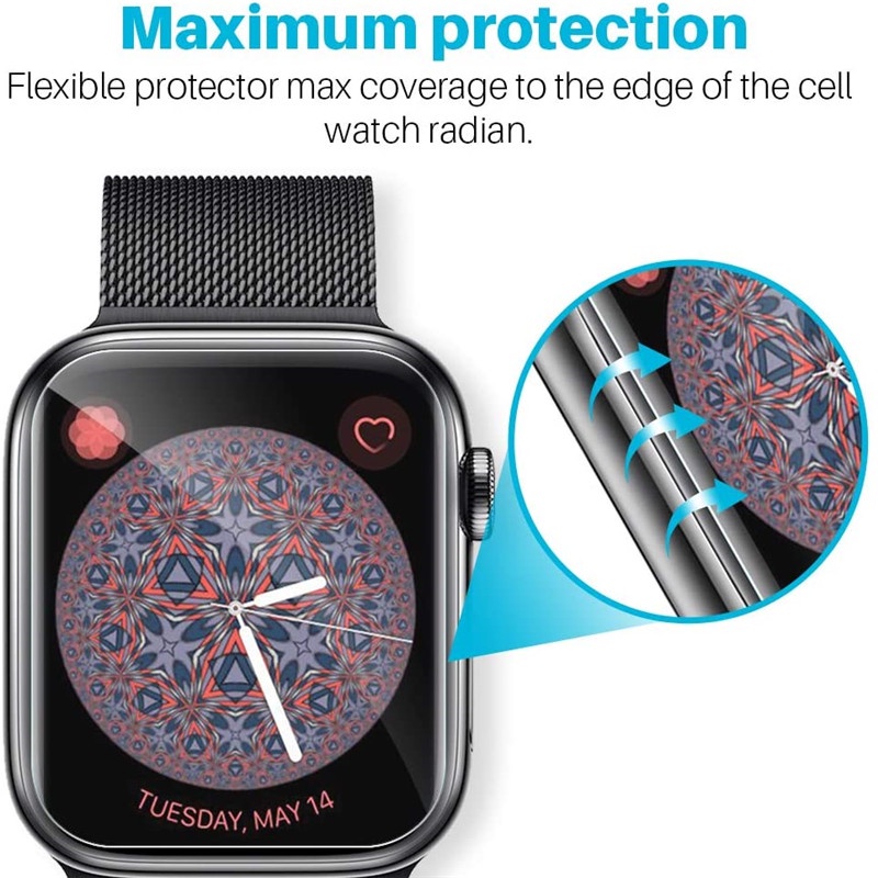 Bảo vệ màn hình Phim bảo vệ toàn diện trong suốt Apple Watch Ultra 3 Series 11 10 46MM 9 8 7 6 SE 5 4 41MM 45MM Ultra 2 49mm Không Kính cường lực iWatch 49 3 40 44 42 38 MM