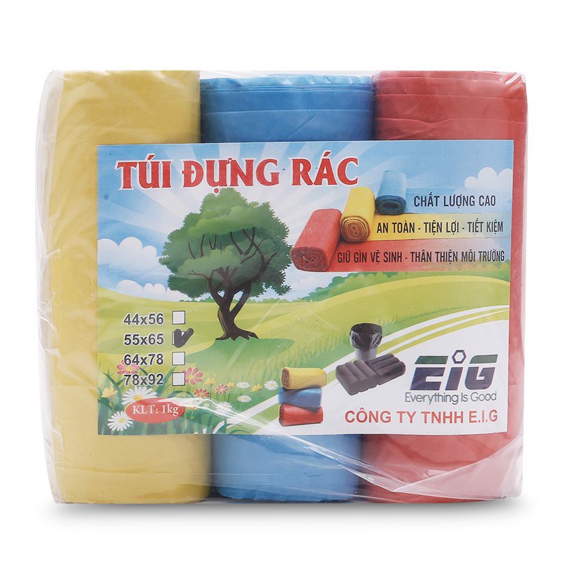 túi rác tự phân hủy size trung (55x65) 3 màu | Shopee Việt Nam