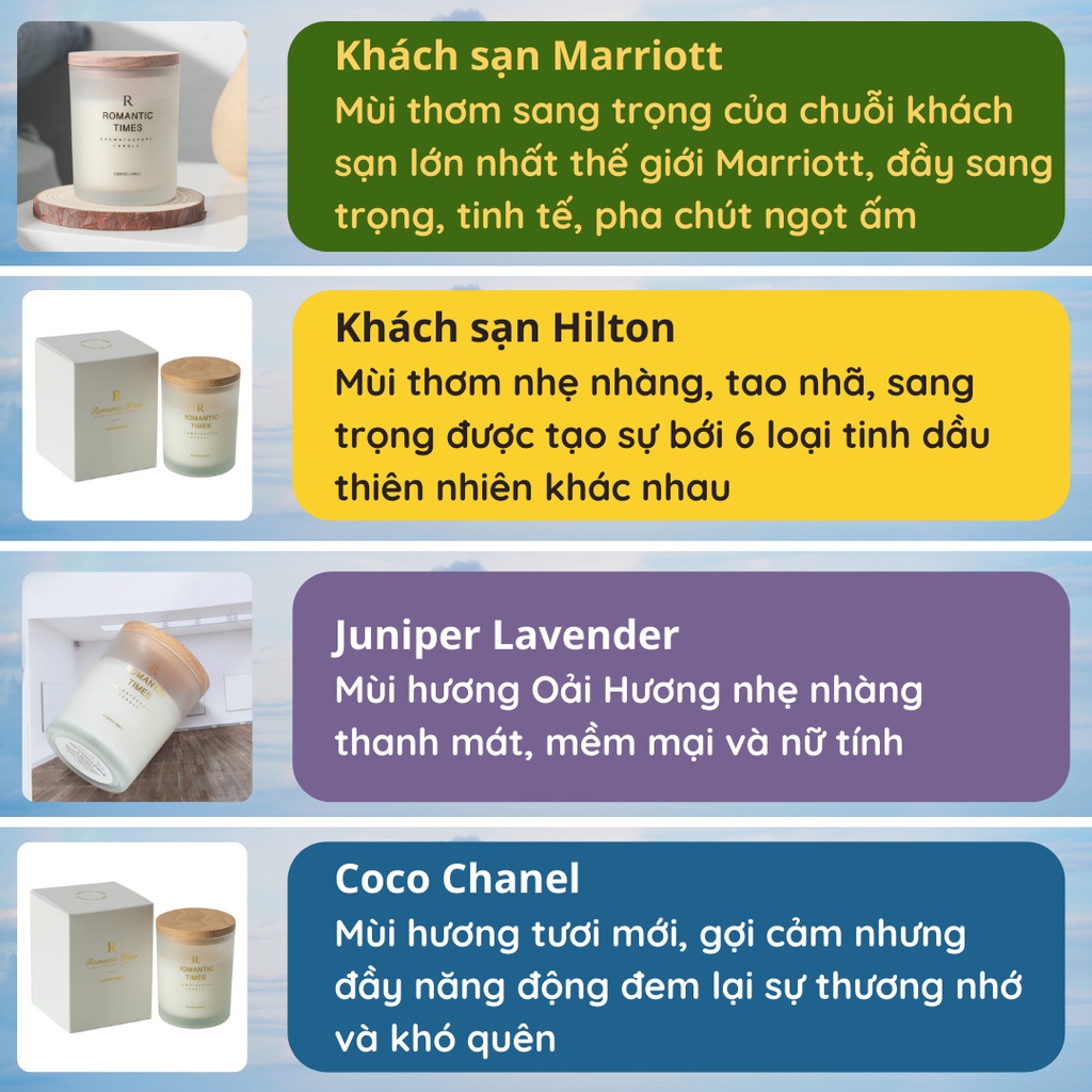 Nến Thơm Phòng Candle Cup Thiên Nhiên Sáp Thơm Tinh Dầu Thư Giãn NEN19