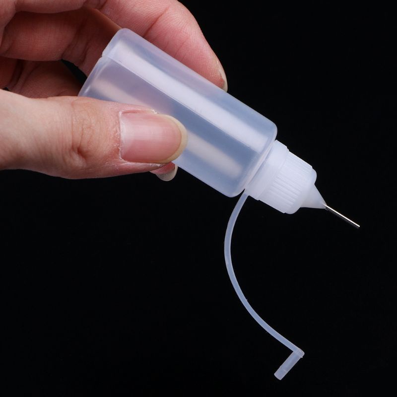 Richh Chai Keo Dán acrylic Trong Suốt Có Nắp Đóng Dấu diy