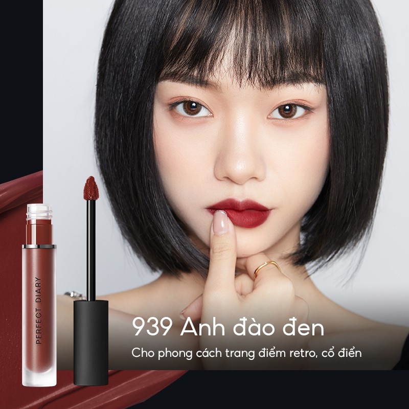 Ảnh Son Kem Lì Perfect Diary Fog Dreamy Matte Lip Gloss Nhiều Tông Màu Bản Nâng Cấp 1