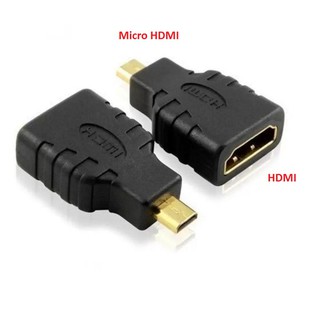 Đầu Chuyển cổng Micro HDMI sang HDMI - Micro HDMI to HDMI - Màu đen - MICRO HDMI TO HDMI