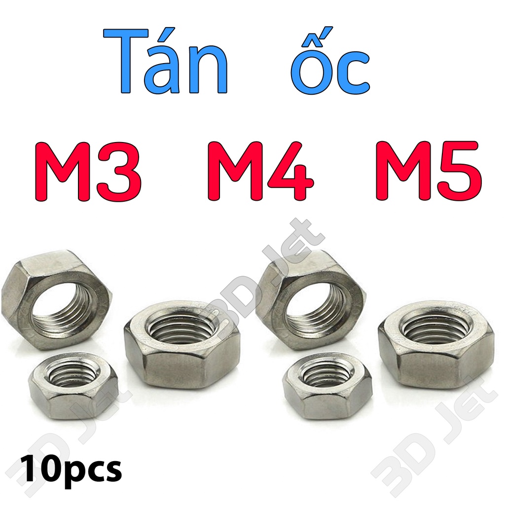 20 Tán inox M2 M3 M4 M5, con tán , tán ốc , ốc inox , bulong con tán ...