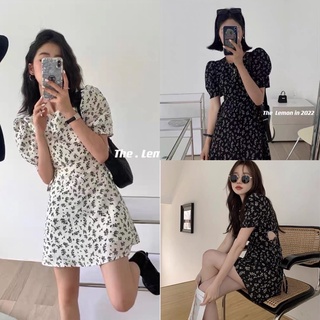 [V1.239] Váy Hoa Nhí Khoét Eo Hàng 2 Lớp Siêu Xinh Có Ảnh Thật