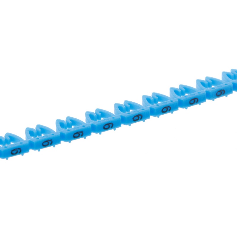Bộ 100 Nhãn Đánh Dấu Số Dây Cáp Nhiều Màu Sắc Dành Cho RJ45