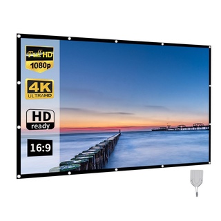Màn Hình Máy Chiếu Màu Trắng HD Chống Trầy Xước Có Thể Gấp Gọn Tiện Dụng