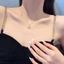 Vòng cổ titan nữ thiết kế mặt ngôi sao đính đá pha lê chuyển động xinh xắn dễ thương