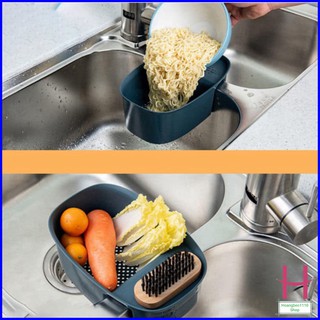 Khay nhựa gác bồn rửa bát - Khay lọc rác dùng trong nhà bếp { H }